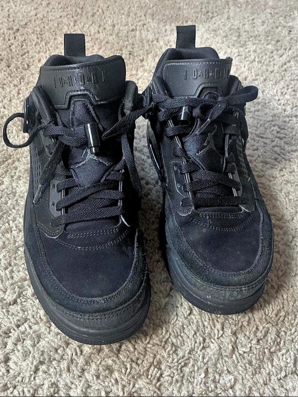 Jordan Spizike Low Black Cat Sneakers Black UK 8